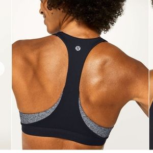 NWOT lululemon box it out bra black 6 w/ pads